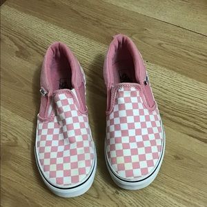 Pink girls vans size 4